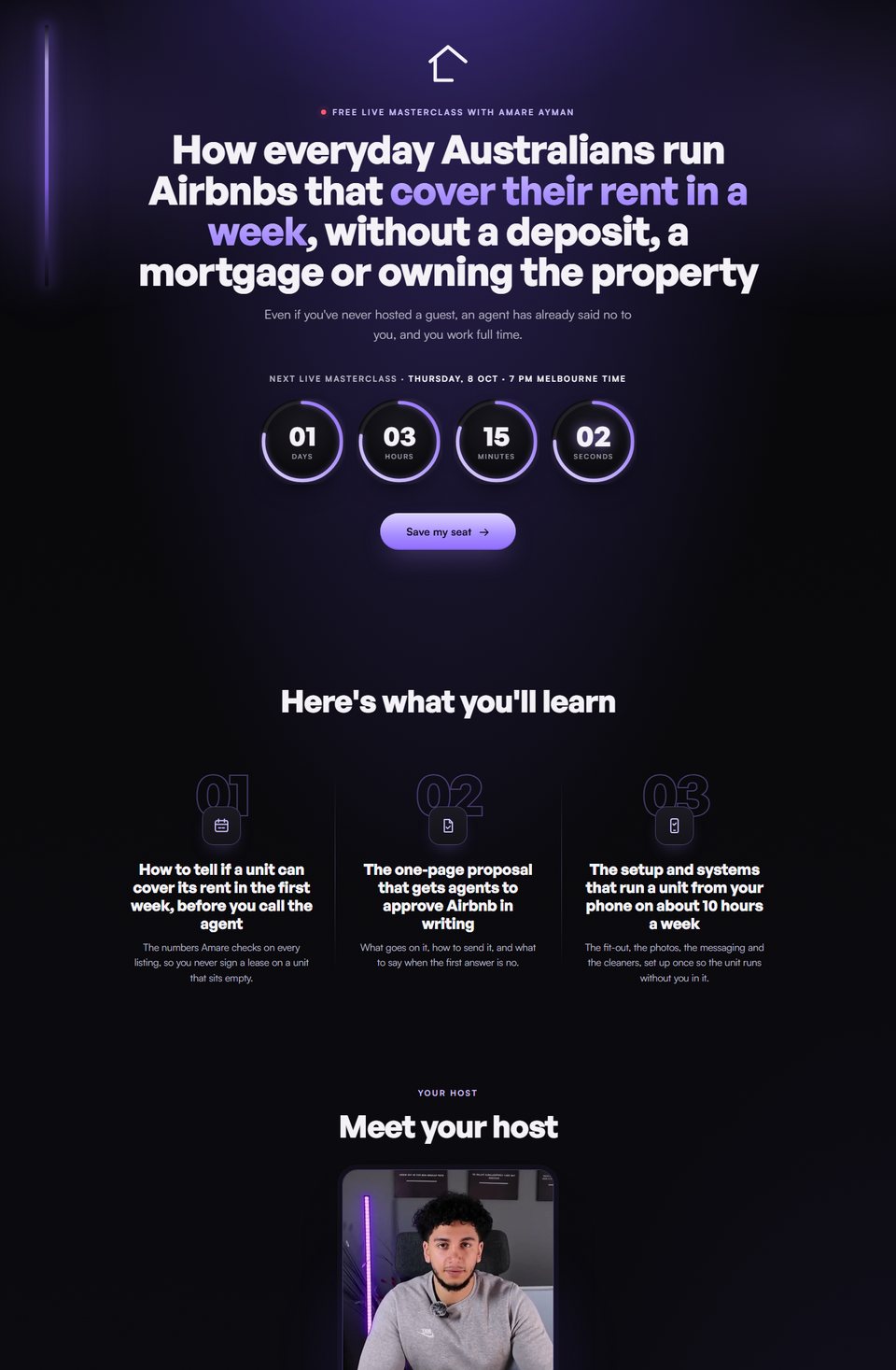 Registration page preview