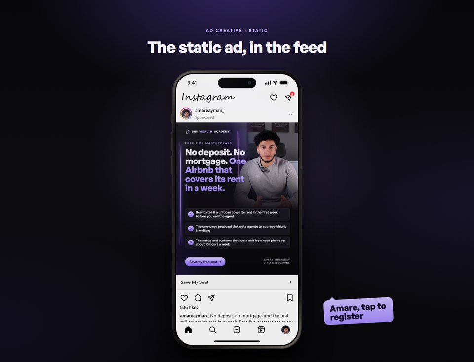 Static ad preview